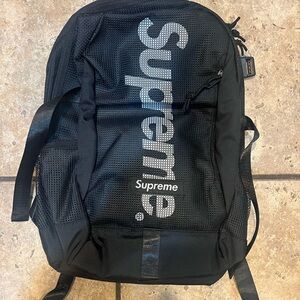 Supreme Black Mesh Backpack new